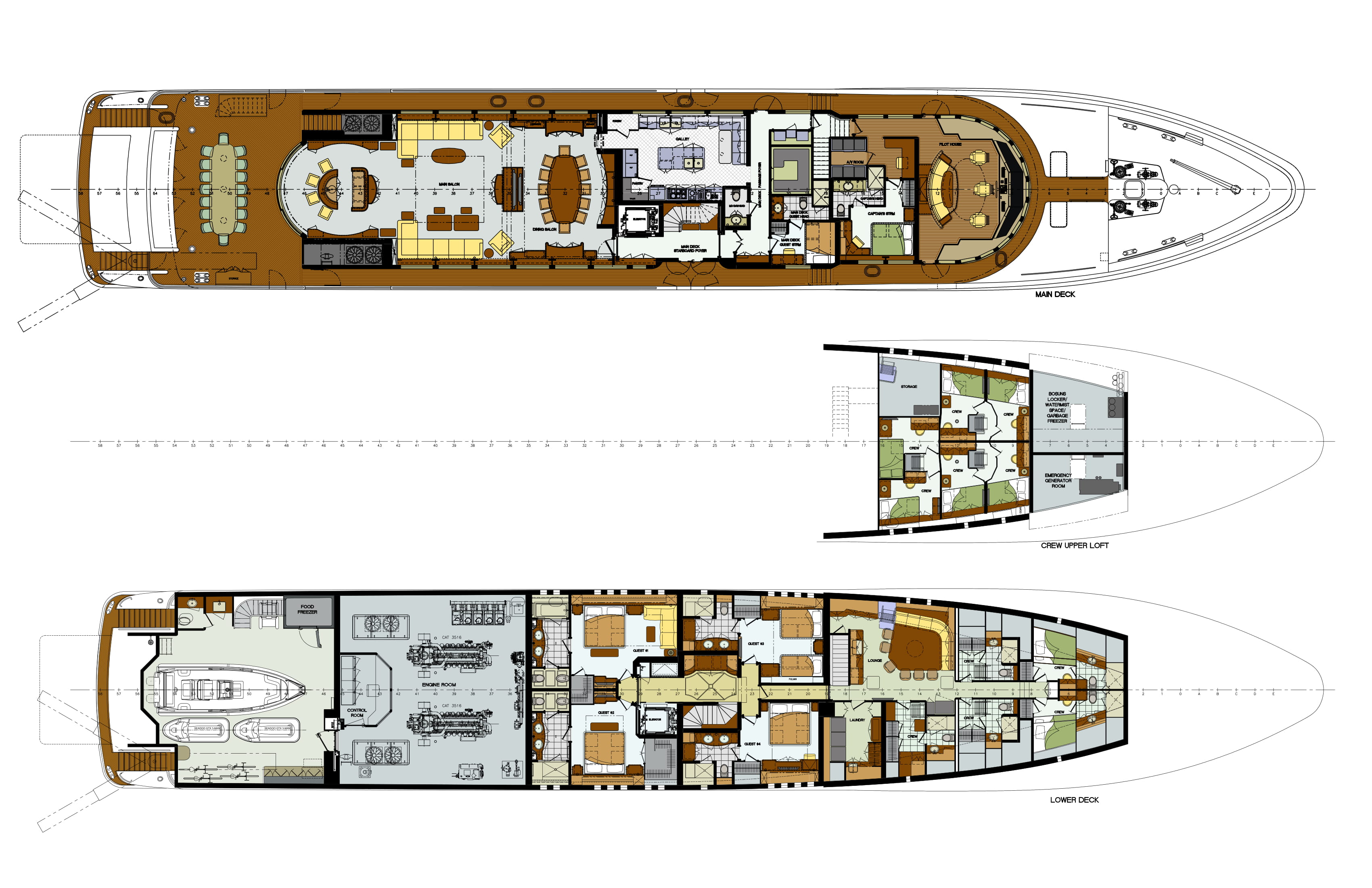 Main Deck Image Gallery Main Deck Saloon main deck saloon seating